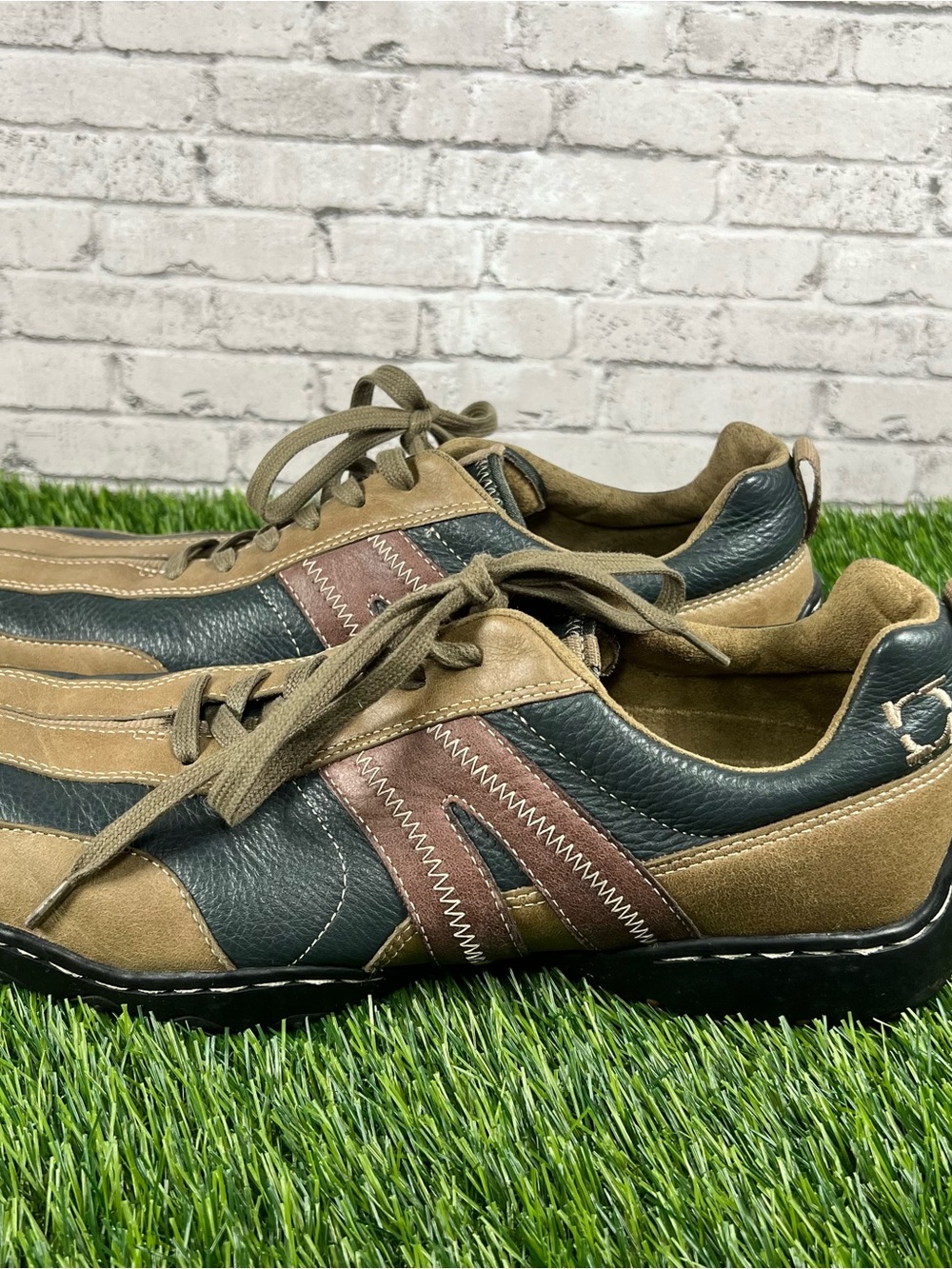 Kenneth Cole Reaction Men's Shoes Size 10.5 RM12492LE Brown Leather Sneakers